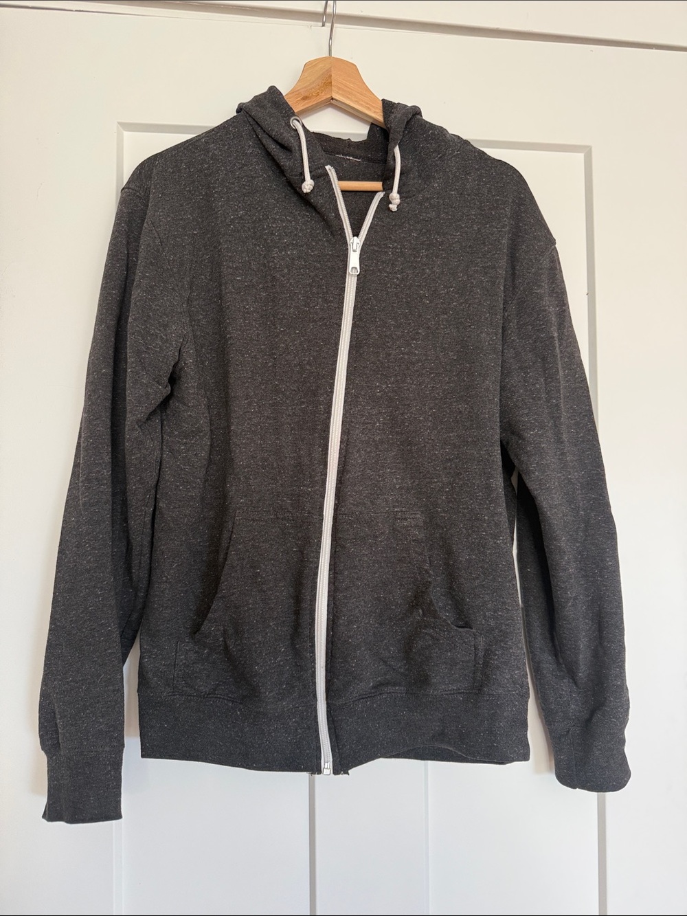 Men's Charcoal Zip-Up Hoodie Sweatshirt